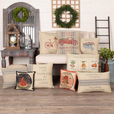 Farmer's Market Garden Pillow 18x18 VHC Brands - The Fox Decor